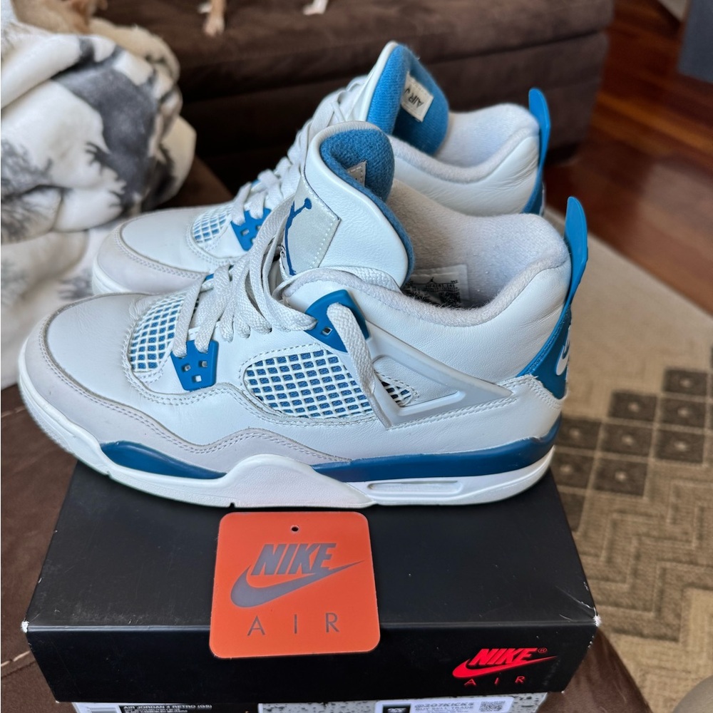 Jordan Kids Blue and White Sneakers